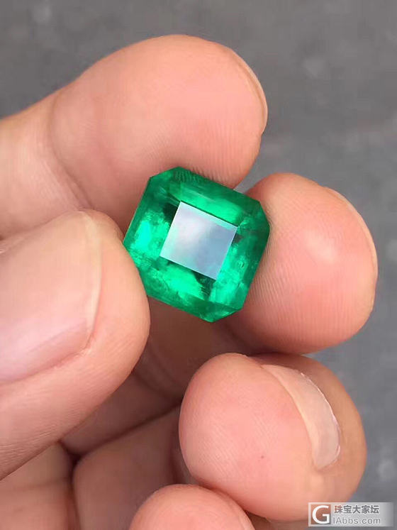 7.29ct，哥伦比亚祖母绿。 木佐。 极微油。 干净。 火彩好。 切割完美。 ..._刻面宝石祖母绿