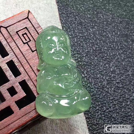 a货缅甸翡翠冰种，宝宝佛_挂件翡翠