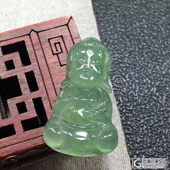a货缅甸翡翠冰种，宝宝佛_挂件翡翠