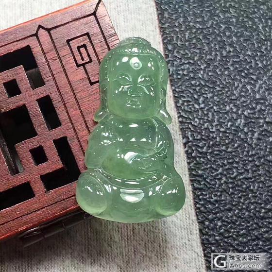 a货缅甸翡翠冰种，宝宝佛_挂件翡翠