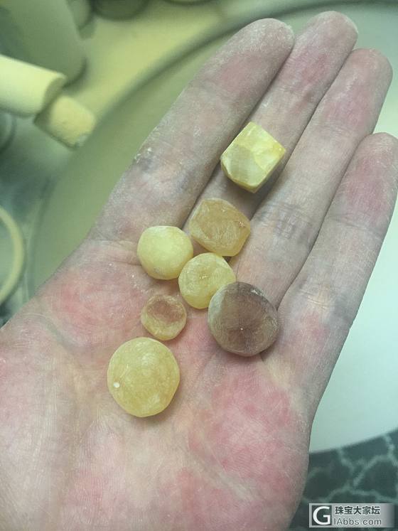出不掉的原石又开始折腾_琥珀蜜蜡