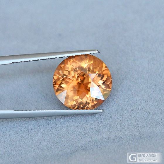 8.95ct 非洲 橘黄色椭圆形 天然 锆石 戒指 吊坠 镶嵌定制 GemArt_锆石刻面宝石