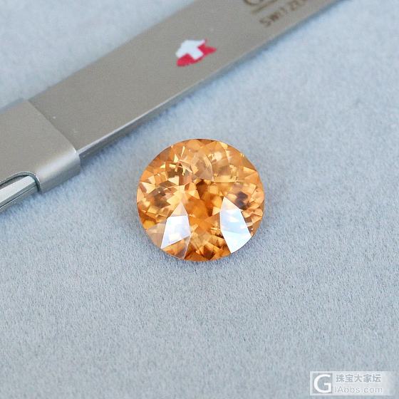 8.95ct 非洲 橘黄色椭圆形 天然 锆石 戒指 吊坠 镶嵌定制 GemArt_锆石刻面宝石