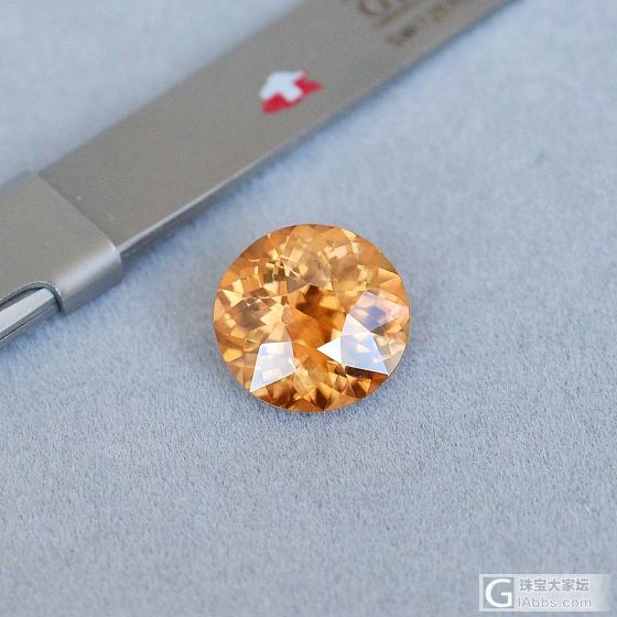 8.95ct 非洲 橘黄色椭圆形 天然 锆石 戒指 吊坠 镶嵌定制 GemArt_锆石刻面宝石