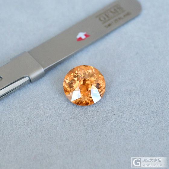 8.95ct 非洲 橘黄色椭圆形 天然 锆石 戒指 吊坠 镶嵌定制 GemArt_锆石刻面宝石