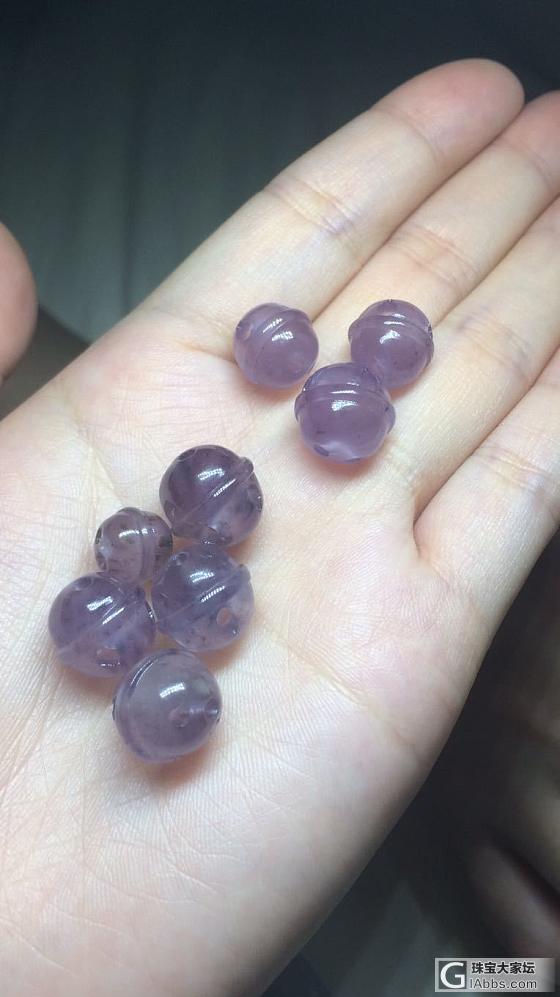 紫色玛瑙铃铛出炉～难得不灰不红的正紫～_珠串玛瑙