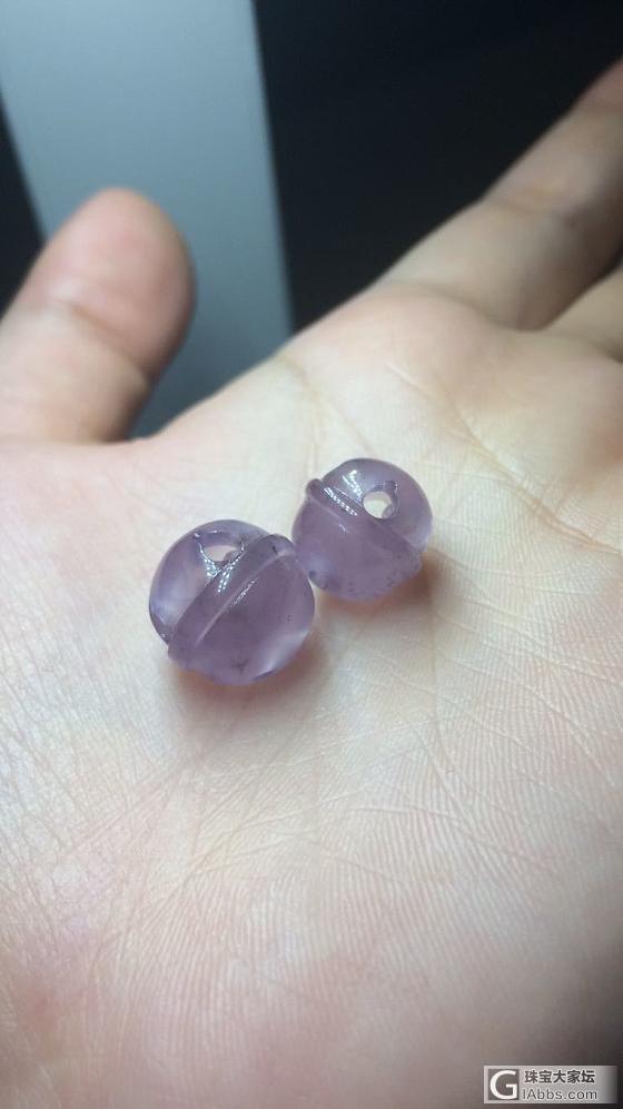 紫色玛瑙铃铛出炉～难得不灰不红的正紫～_珠串玛瑙