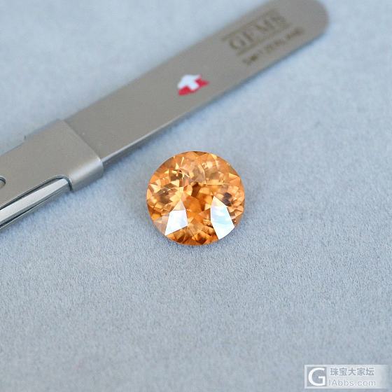 8.95ct 非洲 橘黄色椭圆形 天然 锆石 戒指 吊坠 镶嵌定制 GemArt_刻面宝石锆石