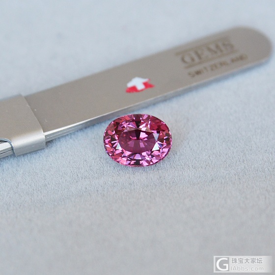 3.99ct 坦桑尼亚 粉色 椭圆 Malaya 马拉雅 石榴石 GemArt_石榴石刻面宝石