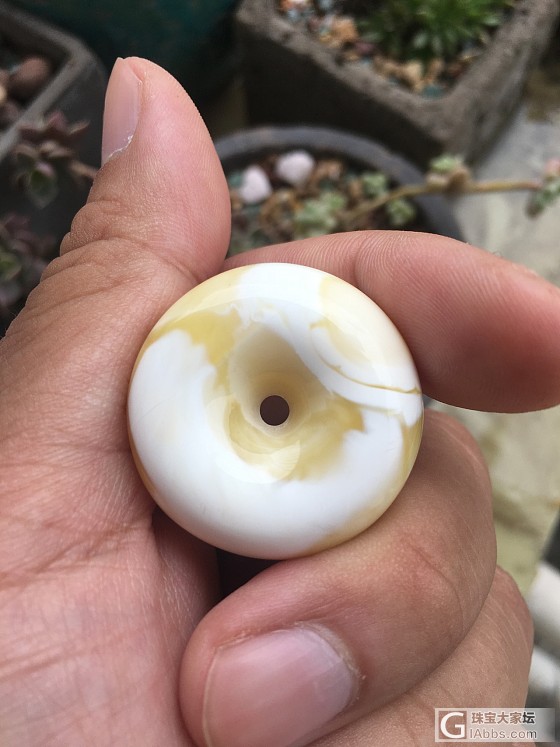极品风火轮瓷白蜜蜡_平安扣蜜蜡琥珀蜜蜡