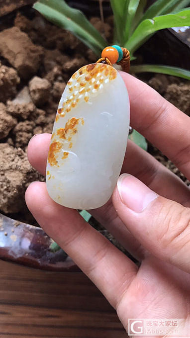 红皮籽料岁岁平安安居乐业_和田玉