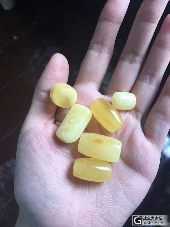 大亏出 琥珀108彩虹多宝项链手串 蜜蜡桶珠_珠串琥珀