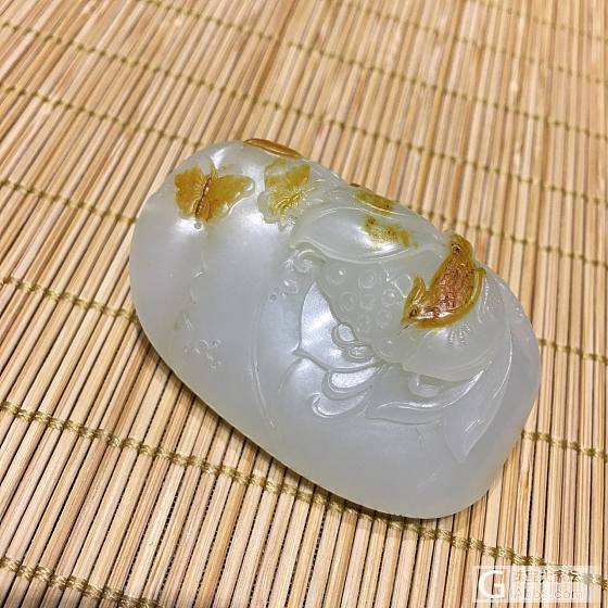 花开见喜_挂件和田玉