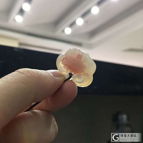 自己加工的宝宝如意锁_挂件玉髓玛瑙