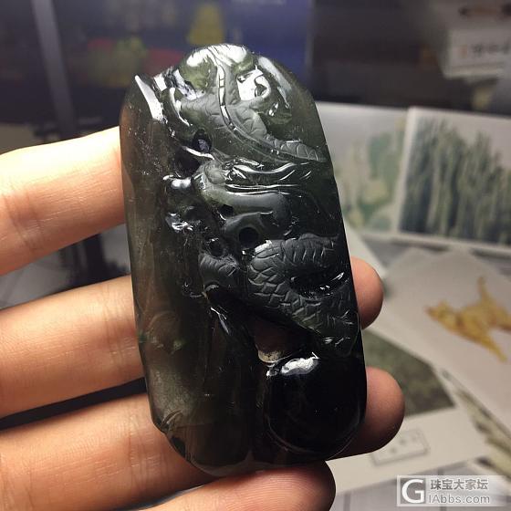 天然绿幽灵龙牌_牌子绿幽灵