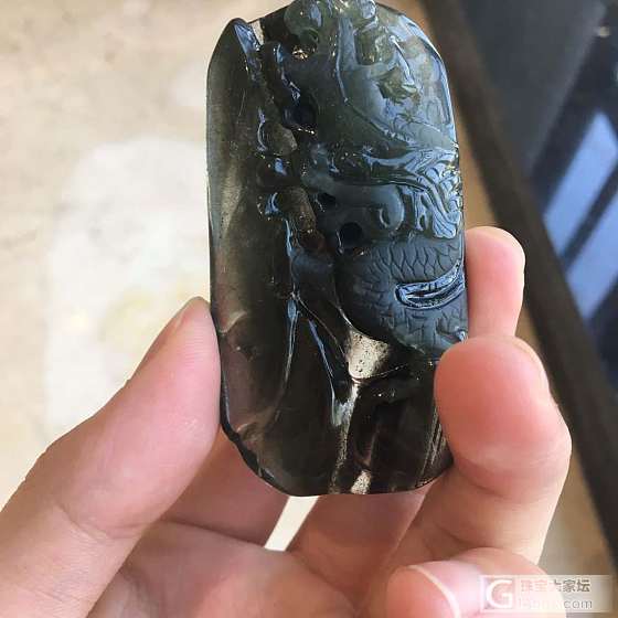 天然绿幽灵龙牌_牌子绿幽灵