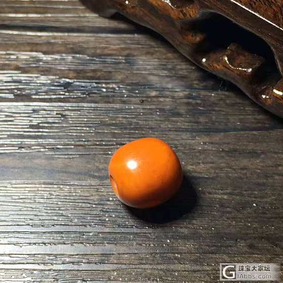 极品红皮满蜜大年份老蜡桶型小墩，全品无伤，蜡质饱满，西亚回流年份到位，_配件蜜蜡