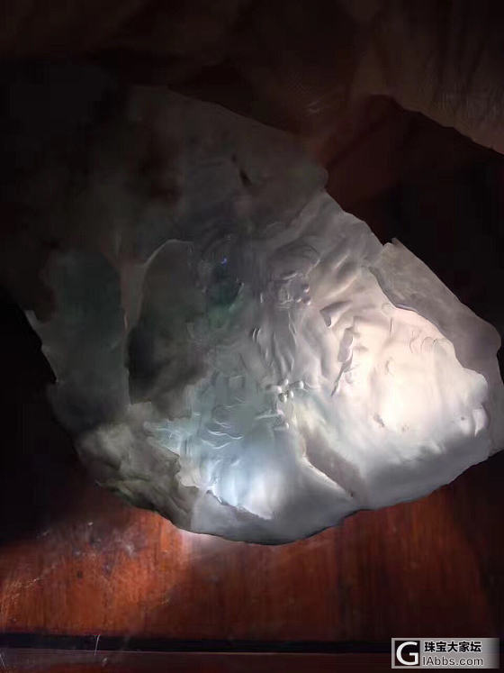 不懂到玻璃了没有[坏笑][坏笑][坏笑]_原石翡翠
