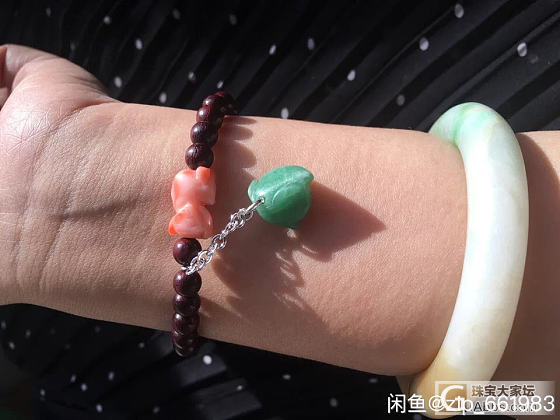 老shanhu 老翡翠 小叶紫檀手串_珠串小叶紫檀