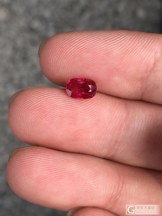 缅甸抹谷无烧红宝石，GRS给了red……_刻面宝石红宝石
