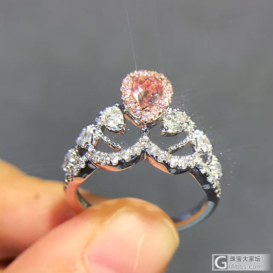 大家帮忙看看这颗梨形fop怎么样，成品23000_戒指彩钻
