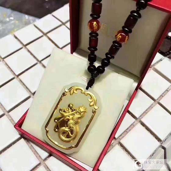 父亲节好礼 足金和田玉 超显大工艺_吊坠和田玉