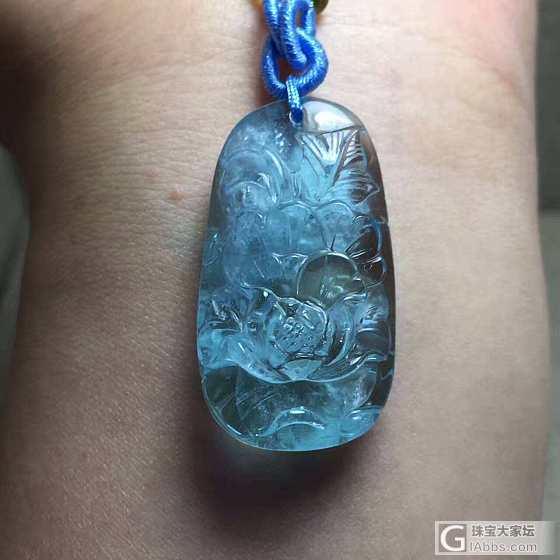 烈日炎炎 是不是得买海蓝宝了_吊坠海蓝宝