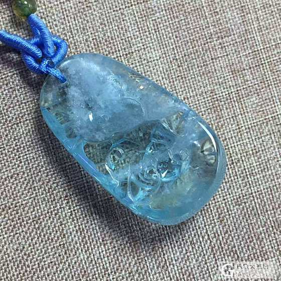 烈日炎炎 是不是得买海蓝宝了_吊坠海蓝宝