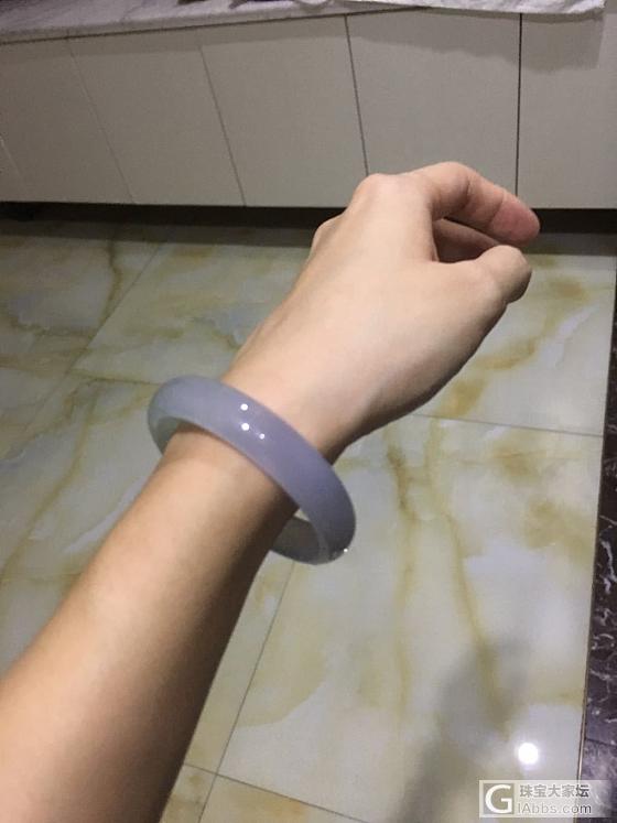 分享一下剛收到的紫羅蘭手鐲_手镯翡翠