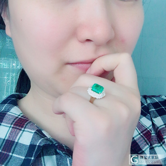 我的两用祖母绿再晒图_戒指祖母绿