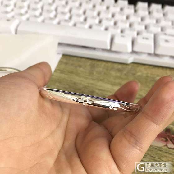 人生第一个银镯，晒晒晒_手镯银