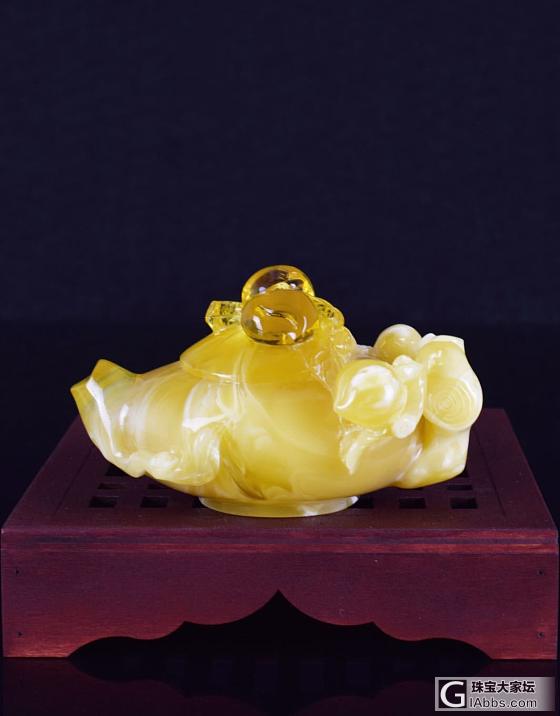 蜜蜡手把壶 看上加微信 longen3616_把玩件蜜蜡