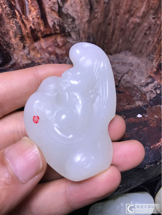 哎，白是怪白，就是有棉……_和田玉挂件