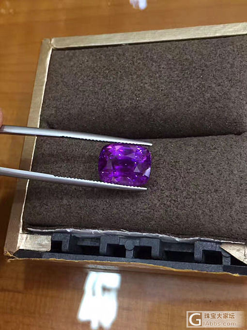 发一颗10卡多的无烧紫色蓝宝_蓝宝石刻面宝石