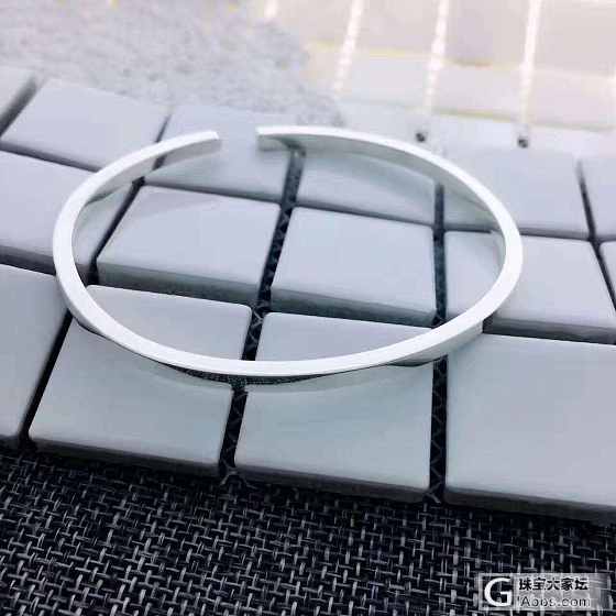 刻字手镯  千足银_银手镯