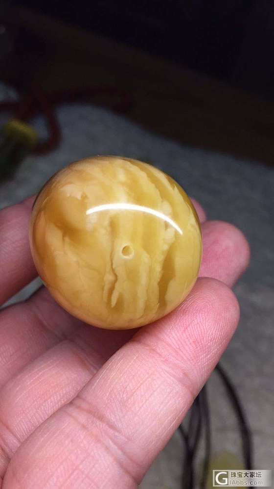 来看看我家大妖孽桶珠，自个磨的！_配件琥珀蜜蜡