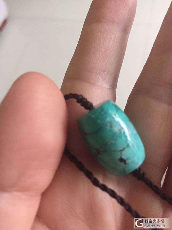 新手入的绿松，求鉴定_珠串松石