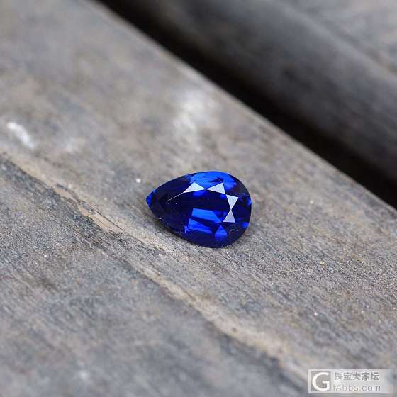 3.49ct。H，皇家蓝。_蓝宝石刻面宝石