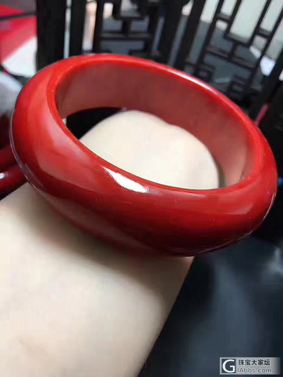 天然红珊瑚宽版拼接手镯_手镯