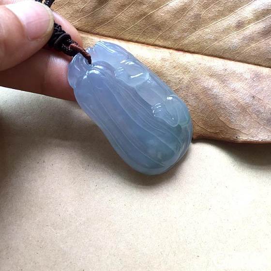 冰紫大茄瓜_挂件翡翠