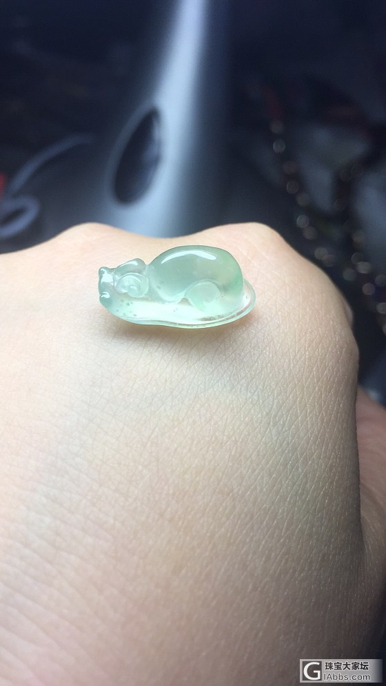 翡翠小蜗牛和对三角_镶嵌翡翠