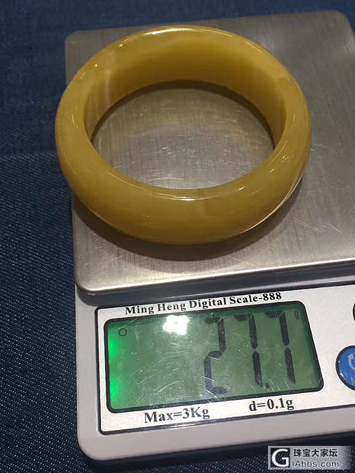 圈口54mm+纯天然乌料极品鸡油黄蜜蜡手镯一套，精品一套，价格实惠[呲牙]_手镯蜜蜡
