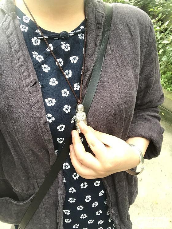 布衣旗袍_吊坠银