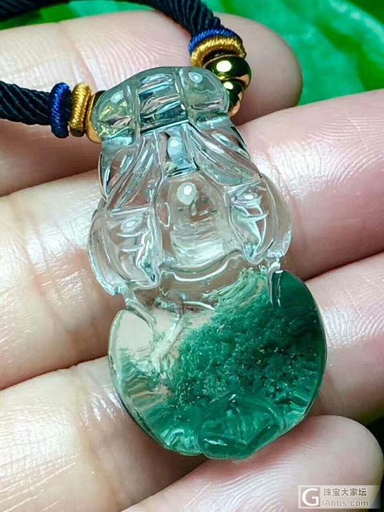 绿幽灵聚宝盆貔貅_绿幽灵吊坠