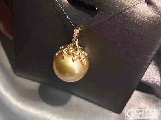 枝繁叶茂15-16mm 南洋金珠吊坠_海水珍珠吊坠