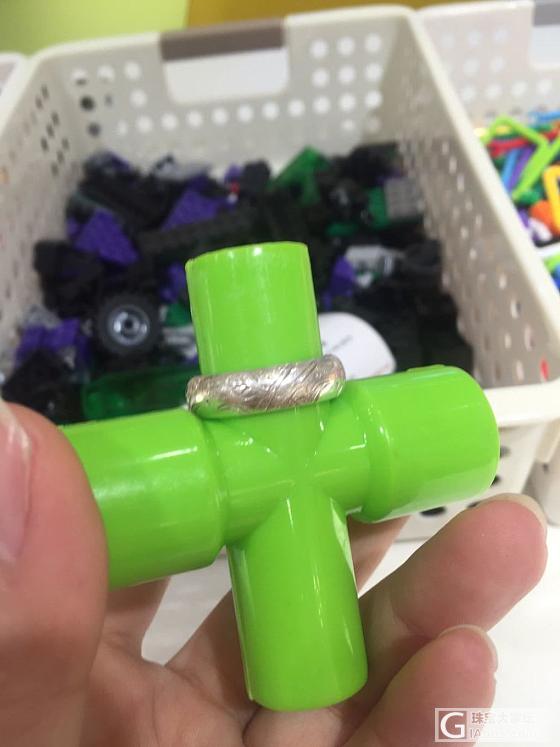 建工醉荷戒指_戒指银