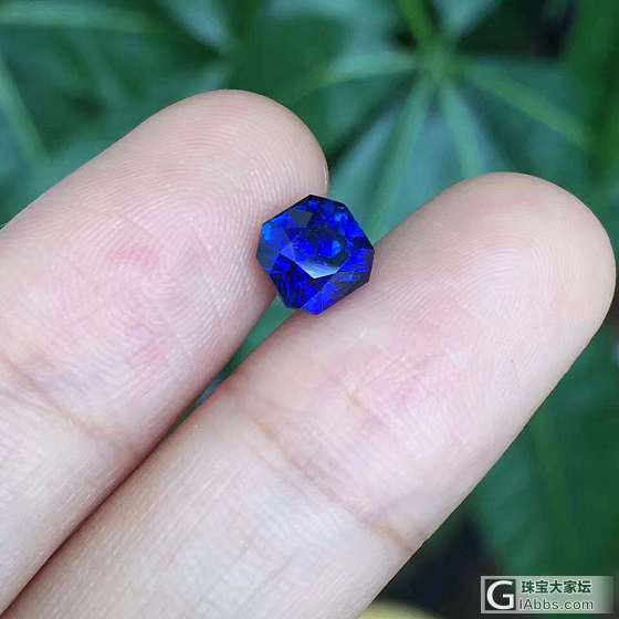 2.13ct 无烧小八角皇家蓝  TGL_蓝宝石刻面宝石