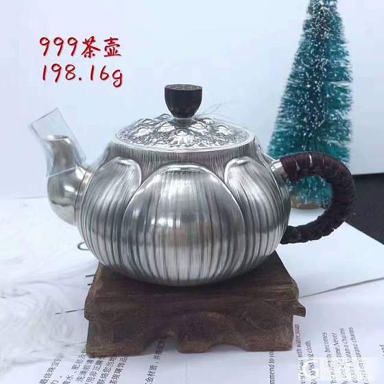 足银茶具，茶壶茶杯_茶具银