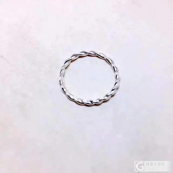 纯银扭麻花小戒指 简洁款式 很百搭_戒指