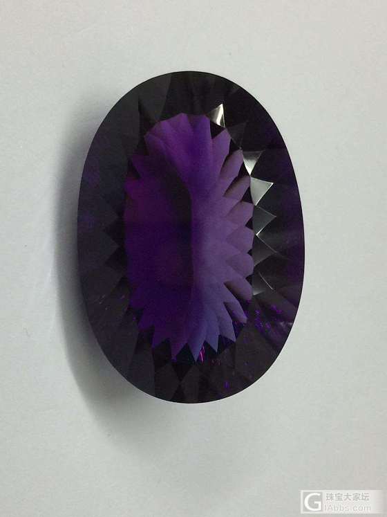 买的紫晶颜色有色差能帮忙看看吗？_刻面宝石紫水晶